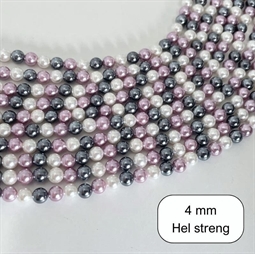 4 mm Shell perler, Mix 1 - Hel streng